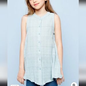 Hayden Girls Sleeveless Button-Up Dress‎ Shirt